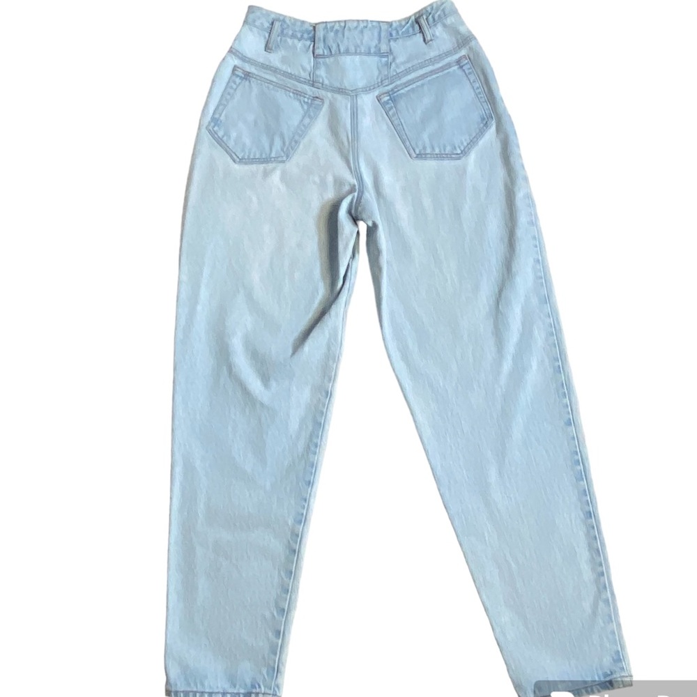 Vintage SYNC wide leg, baggy, light wash mom, High-rise, jeans, size 12 *